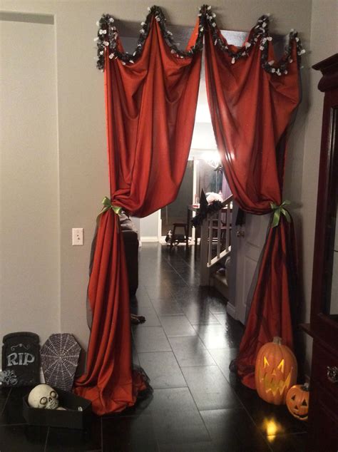 halloween curtains for living room|halloween curtain ideas.